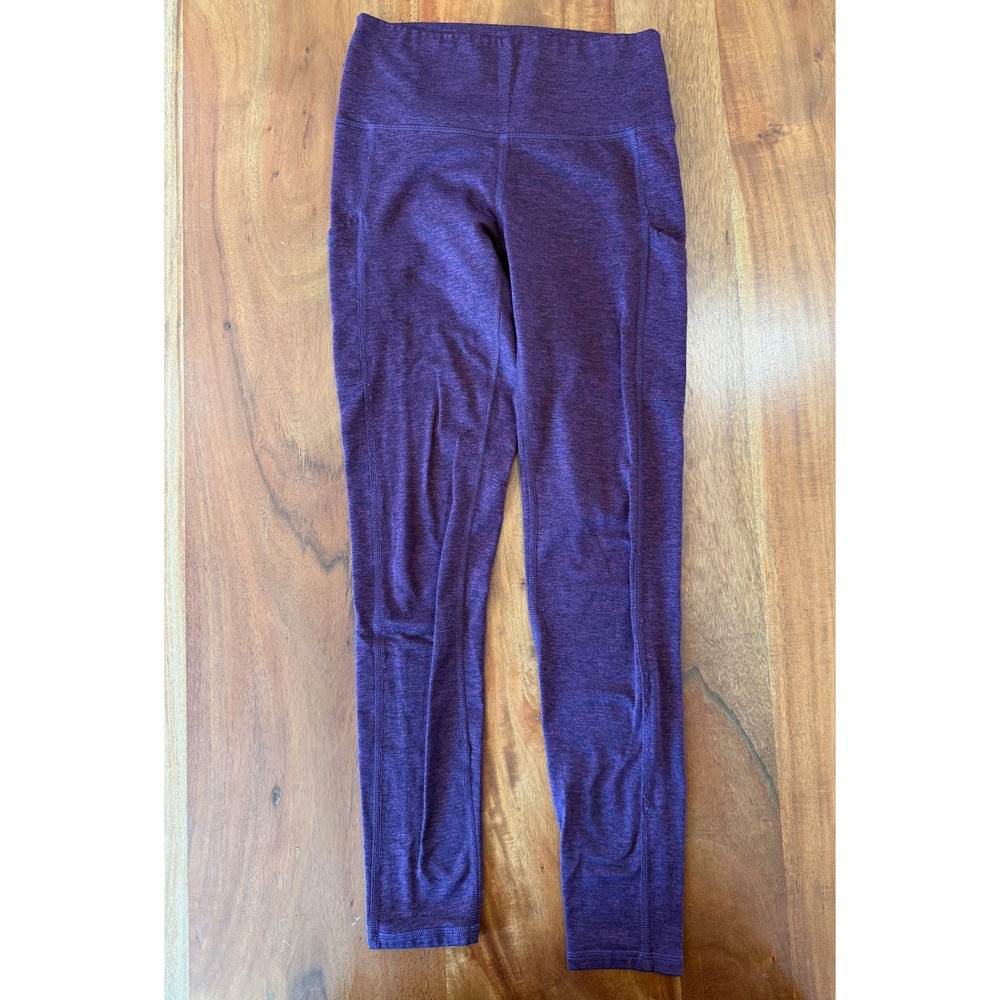 Aerie Purple Space Dye High Rise Elation Leggings with Pockets